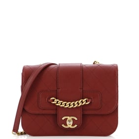 Chanel Front Chain Flap Bag Quilted