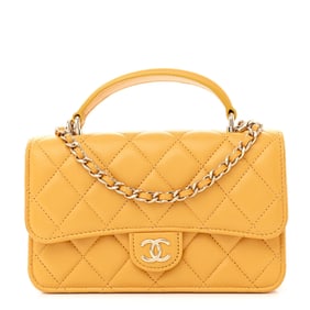 Chanel Lambskin Quilted Flap Phone Holder