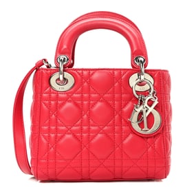 Christian Dior Lambskin Cannage Mini Lady
