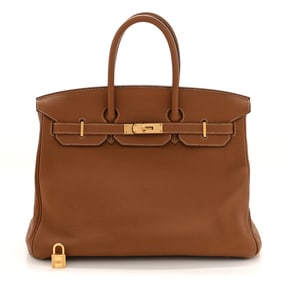 Hermes Togo Birkin 35 Gold