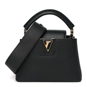 Louis Vuitton Taurillon Mini Capucines Black