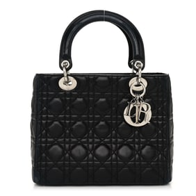Christian Dior Lambskin Cannage Medium Lady