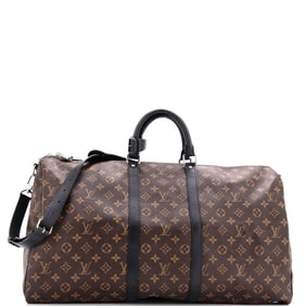 Louis Vuitton Keepall Bandouliere Bag Macassar