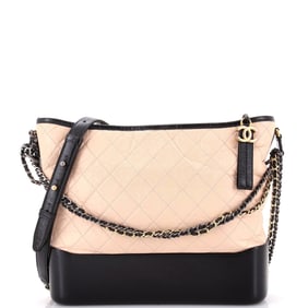 Chanel Bicolor Gabrielle Hobo Quilted Aged