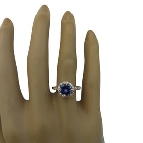 Tanzanite Diamond Ring 14K Rose Gold