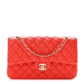 Chanel Lambskin Quilted Medium Double Flap