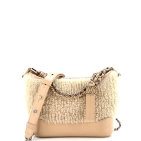 Chanel Gabrielle Hobo Shearling and Leather