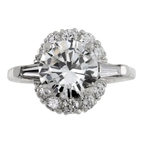 GIA certified Round Brilliant Cut. 2.19