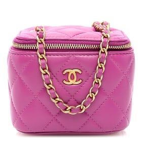 Chanel Lambskin Quilted Pearl Crush Mini