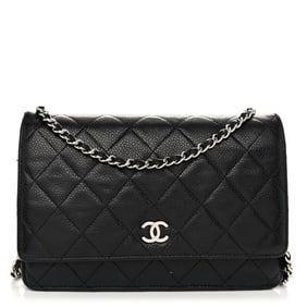 Chanel Caviar Quilted Wallet On Chain