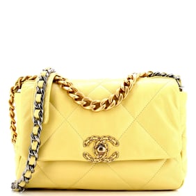 Chanel 19 Flap Bag Quilted Leather