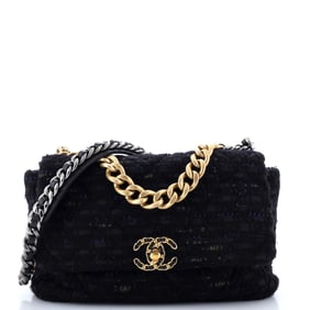 Chanel 19 Flap Bag Quilted Tweed