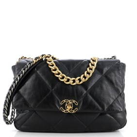 Chanel 19 Flap Bag Quilted Leather