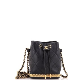 Chanel Lock Frame Bucket Bag with