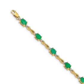 14k Yellow Gold .27ct Diamond and