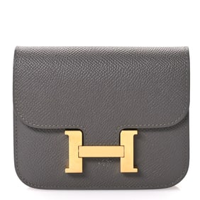 Hermes Epsom Constance Slim Wallet Gris