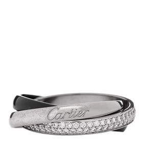 Cartier 18K White Gold Ceramic Diamond