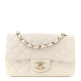 Chanel Lambskin Quilted Mini Rectangular Flap