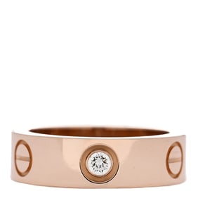 Cartier 18K Pink Gold 3 Diamond