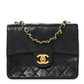 Chanel Lambskin Quilted Mini Square Flap