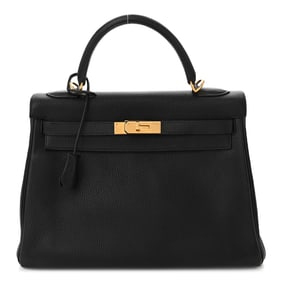 Hermes Togo Kelly Retourne 32 Black