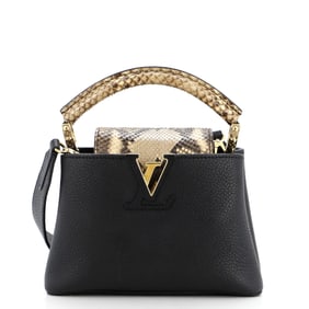 Louis Vuitton Capucines Bag Leather with