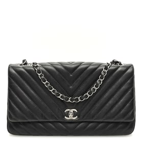 Chanel Lambskin Chevron Quilted Large Surpique