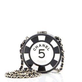 Chanel Poker Chip Clutch With Chain