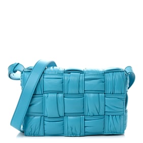 Bottega Veneta Calfskin Intreccio Plisse Cassette