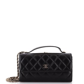 Chanel Kisslock Flap Phone Holder with