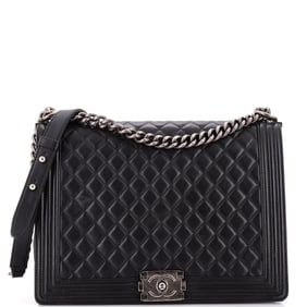 Chanel Boy Flap Bag Quilted Calfskin