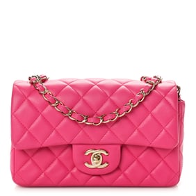 Chanel Lambskin Quilted Mini Rectangular Flap