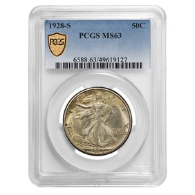 1928-S Walking Liberty Half Dollar MS-63