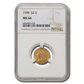 1908 $2.50 Indian Gold Quarter Eagle