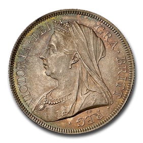 1893 Great Britain Silver 1/2 Crown