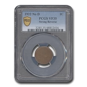 1922 Plain Lincoln Cent Strong Reverse