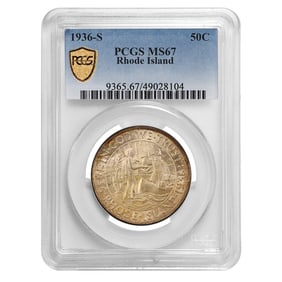 1936-S Rhode Island Half Dollar MS-67