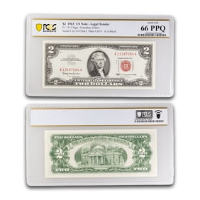 1963 $2.00 U.S. Note Red Seal