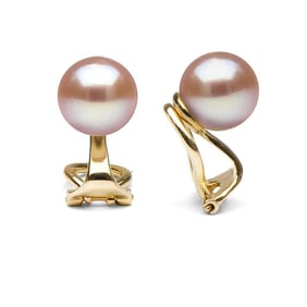 Pink Freshwater Pearl Clip-On Earrings