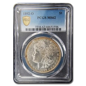 1892-O Morgan Dollar MS-62 PCGS
