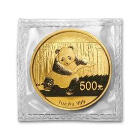 China 1 oz Gold Panda BU