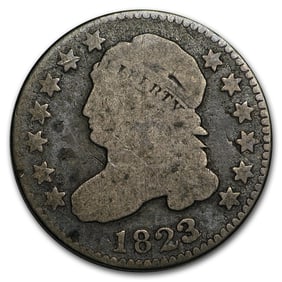1823/2 Capped Bust Dime Large Es