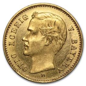1888-1912 Germany Gold 10 Mark Bavaria