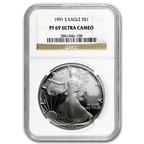 1991-S Proof American Silver Eagle PF-69