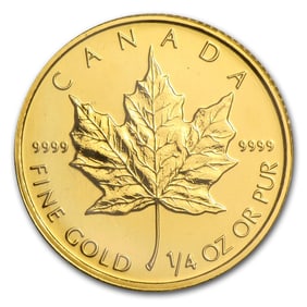 1993 Canada 1/4 oz Gold Maple