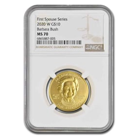 2020-W 1/2 oz Gold Barbara Bush