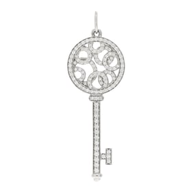 Tiffany Platinum Diamond Small Bubbles Key