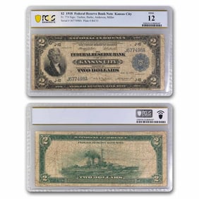1918 (J-Kansas City) $2.00 FRBN F-12