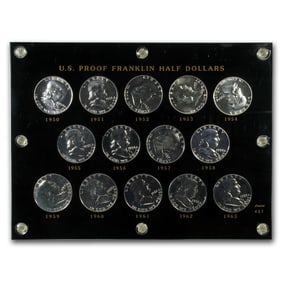 1950-63 Franklin Half Dollar Short Set