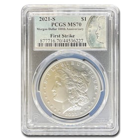 2021-S Silver Morgan Dollar MS-70 PCGS